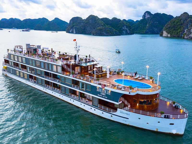Heritage Cruises - A Timeless Luxury Experience - 2 Days 1 Night -  Lan Ha Bay