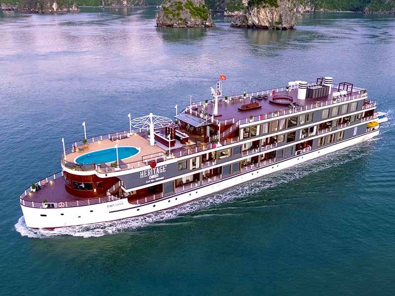 Heritage Cruises - A Timeless Boutique Luxury Experience - 2 Days 1 Night -  Lan Ha Bay
