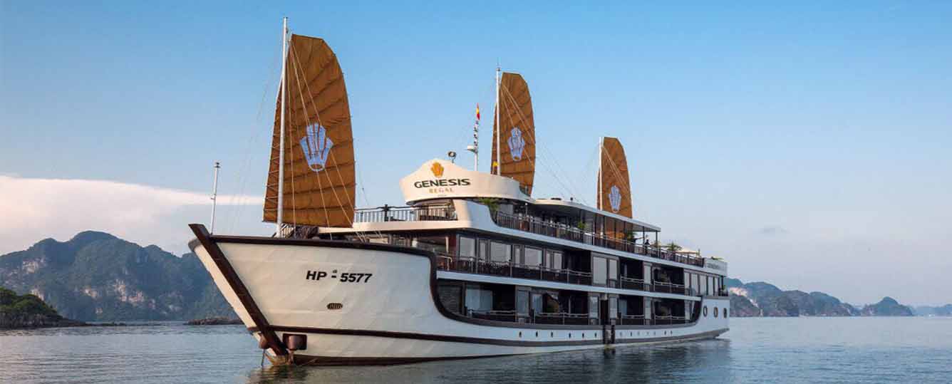 Genesis Regal Luxury Cruise - Experience Elegance and Tradition Aboard - 2 Days 1 Night - Halong Bay & Lanha Bay