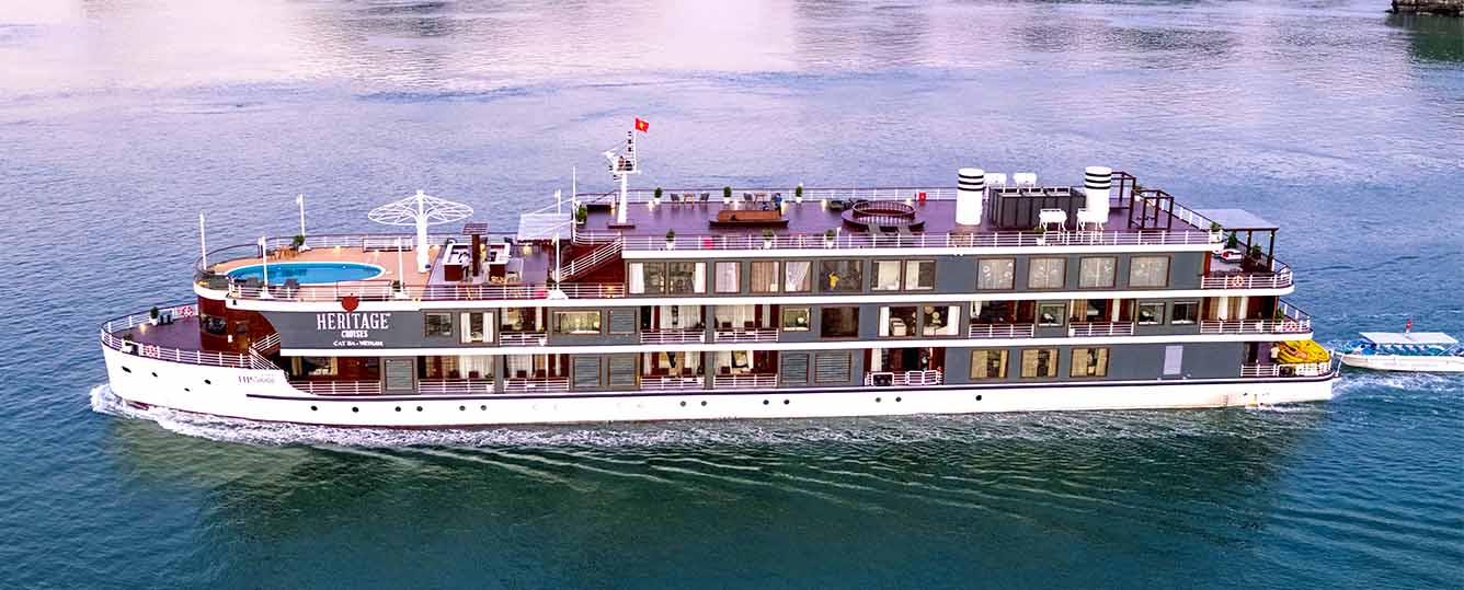 Heritage Cruises - A Timeless Boutique Luxury Experience - 2 Days 1 Night -  Lan Ha Bay