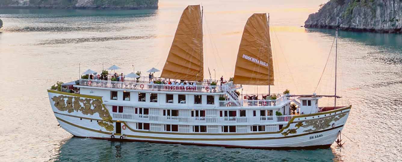 Indochina Sails Cruise - A Timeless Voyage on Ha Long Bay’s Iconic Wooden Cruise - 2 Days 1 Night - Halong Bay
